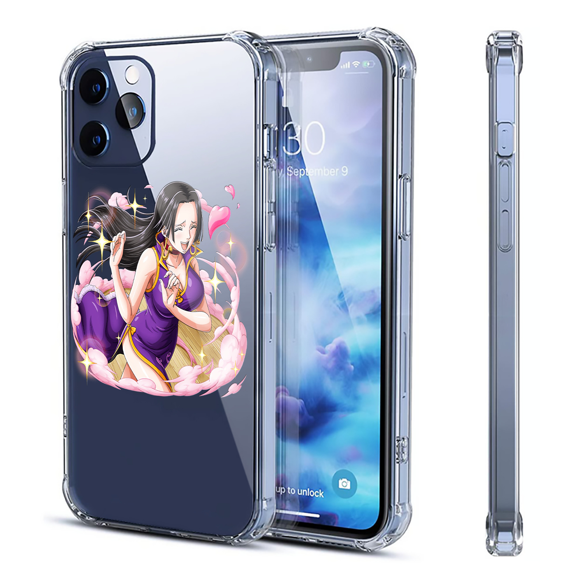 （画像用） ワンピース ボア・ハンコック ONE PIECE Boa·Hancock 【iPhone 12シリーズ対応】透明スマホケース（クリアソフトケース）